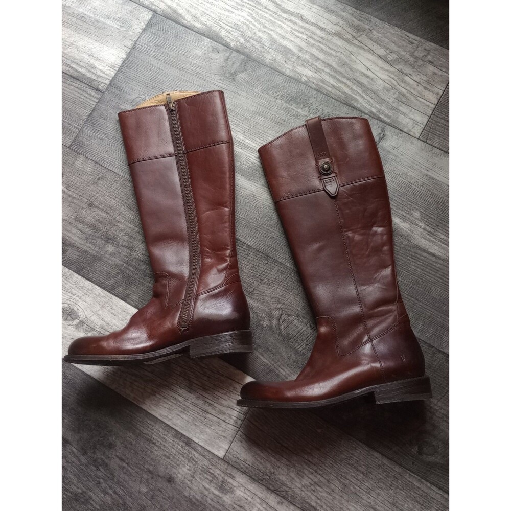 Frye Women's 7 Jayden Brown Leather Tall  Riding Boots, NWT No Box